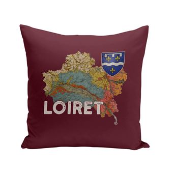 Ancienne Housse De Coussin Rectangulaire – Moumoute Rouge – Petit Format