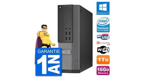 Pc dell optiplex 7020 sff intel g3220 ram 16go disque dur 1to windows 10 wifi