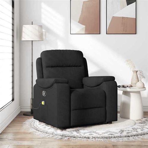 Non Communiqué Noir Vidaxl Fauteuil De Massage, Relaxation Tissu