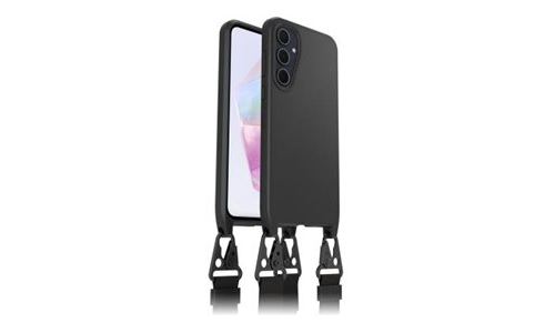 OtterBox React Series - Coque de protection pour téléphone portable - collier - noir - pour Samsung Galaxy A35