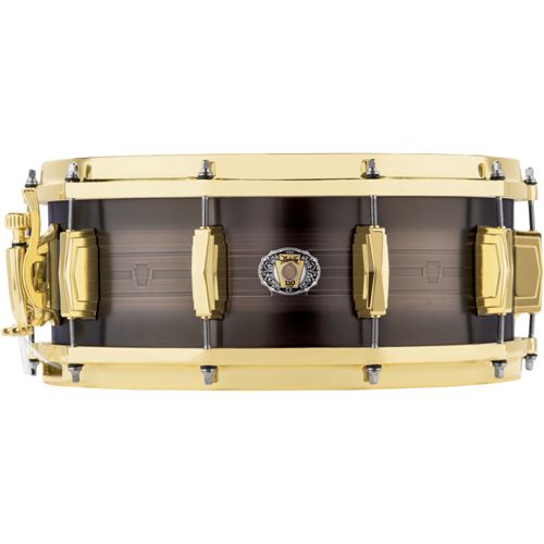 Ludwig LBR5514CX Heirloom Black Brass caisse claire 14 x 5,5 pouces