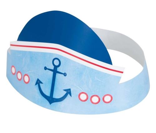Haza Original chapeau de fête marin 6 pièces