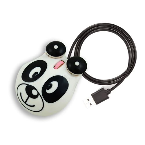 Souris optique USB forme Ours Panda - Blanc Hobby Tech -