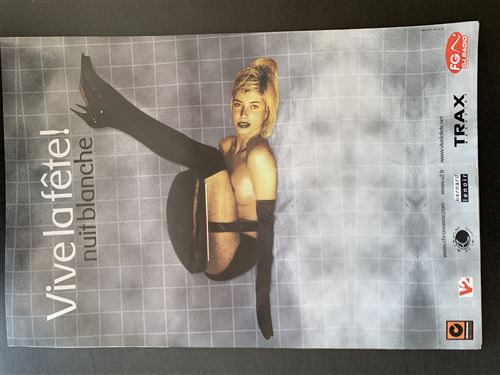 Vive la fête! - nuit blanche - 40x60cm - Affiche