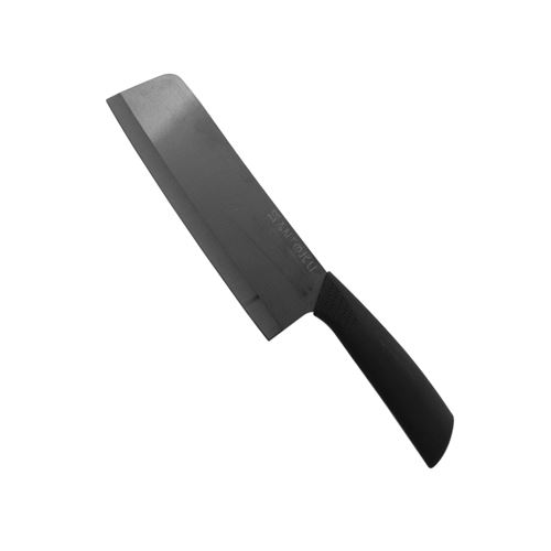 Couperet de cuisine 18 cm en céramique - santoku noir