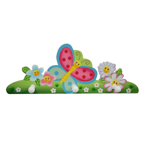 Porte Manteau Murale Bois 3 Pateres Crochets Chambre Enfant Bebe Fille Td a Decoration De Chambre Achat Prix Fnac