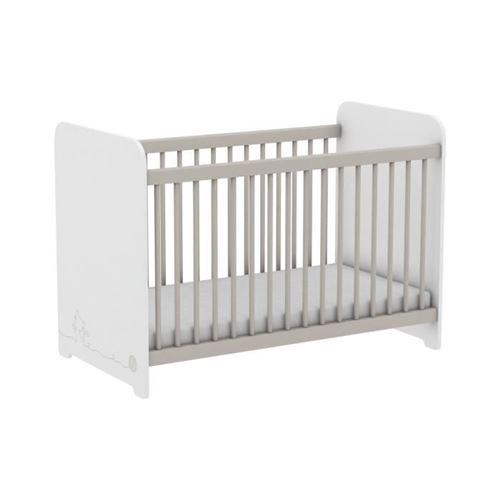 MISTIGRI 261537 Lit bébé - 60 x 120 cm - Blanc mat