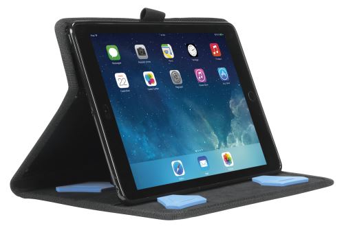 Étui Folio Mobilis - Coque de protection renforcée Activ Pack pour iPad 2018 / iPad 2017 - Bandoulière incluse - Noir