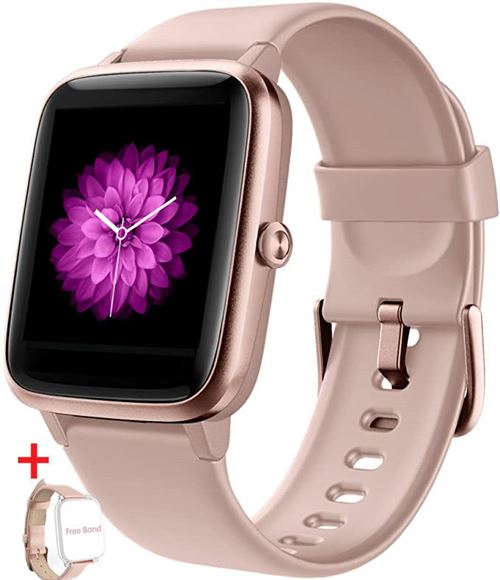 Montre Connectée Health Tracker ⌚ | Monitoring Fréquence Cardiaque, Pression, SpO2 | 127 Sports | IP68 | Autonomie 20-30 Jours | App Gratuite