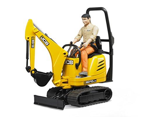 Bruder Jcb Micro Excavator 8010 Cts and Construction Worker (Colors May Vary)