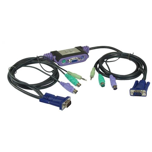 ATEN CS-62A - commutateur écran-clavier-souris/audio - 2 ports - Ordinateur de bureau