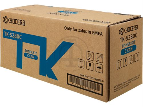 Kyocera Cyan Tk 5280C - Original - Kit Toner - Pour Ecosys M6235cidn, M6235cidn/Kl3, M6635cidn, M6635cidn/Kl3, P6235cdn, P6235cdn/Kl3 - Image 1