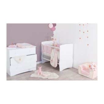 DOMIVA Couverture Jolly - Microfibre 100% Polyester - Blanc/Rose - 100 x  140 cm - Couverture et Couette bébé - Achat & prix