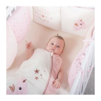 DOMIVA Couverture Jolly - Microfibre 100% Polyester - Blanc/Rose - 100 x  140 cm - Couverture et Couette bébé - Achat & prix