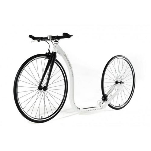 Trottinette tout terrain Footbike KICKBIKE RACE MAX 28/28 WHITE Blanc