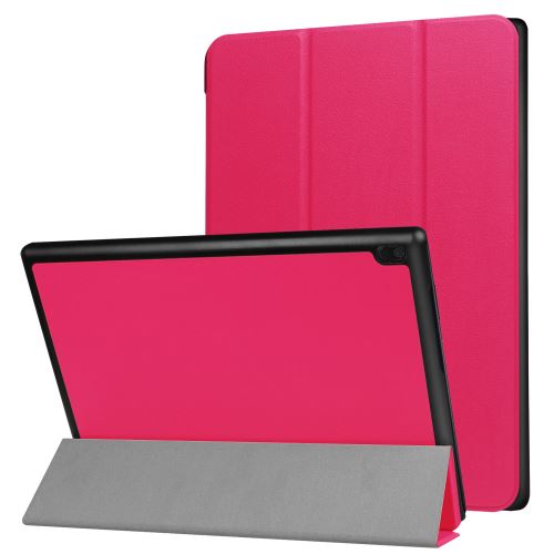 Étui de protection ultra-mince avec support pour Lenovo Tab4 10 - Rose foncé