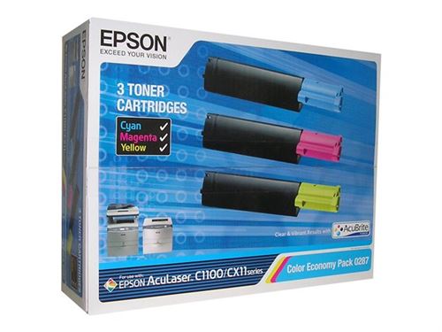 Epson Economy Pack - pack de 1 - 1 - jaune, cyan, magenta - originale - cartouche de toner