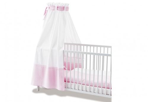 Pinolino Ciel pour lits de bébé Vichy-Karo rose