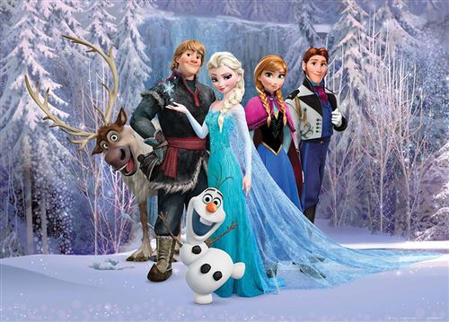 AG Frozen/Décoration Murale - Maxi Poster - Papier Peint Reine des Neiges - 160x115 cm
