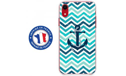 Coque souple pour Apple iPhone XR avec impression Motifs ancre