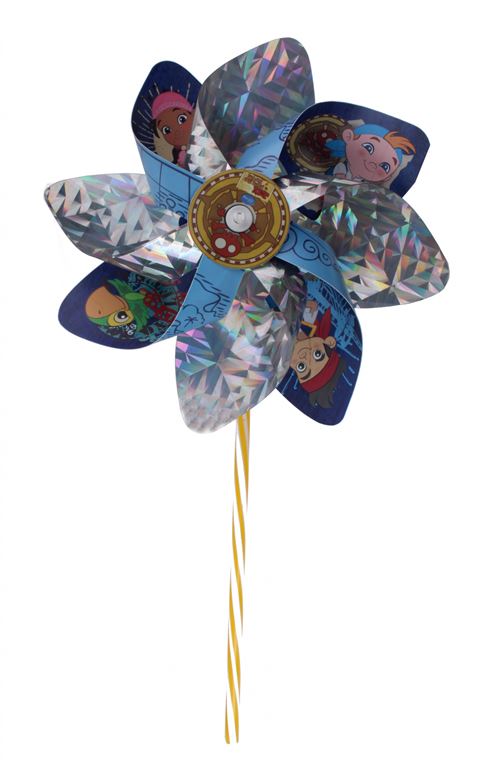 Kamparo moulin à vent Skully 29 cm bleu