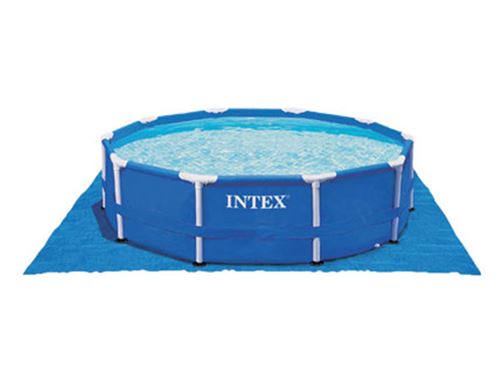 Intex Gris Tapis De Sol Pour Piscine Ronde Ø 5,49 M