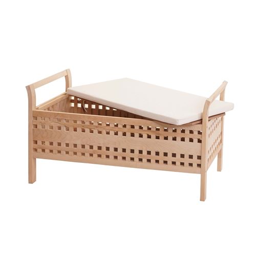 Banc De Rangement Hwc B61 Coffre De Linge Avec Coussin Et