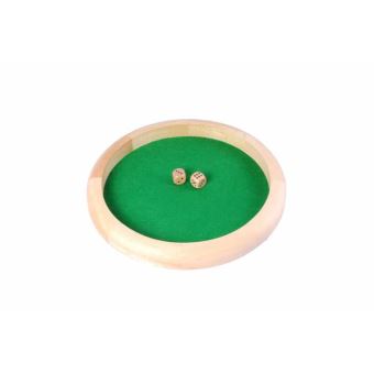 Piste de jeux de dés dés en bois 29 cm - 1