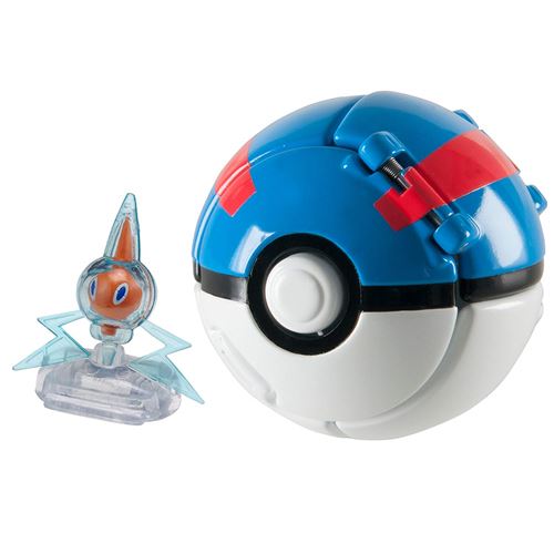 TOMY - T19114 - Throw'n Pop Poké Ball - Motisma + Super Ball