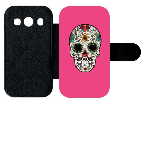 Etui À Rabat Samsung Galaxy Ace 4 G357 Crane Couleurs Fond Rose