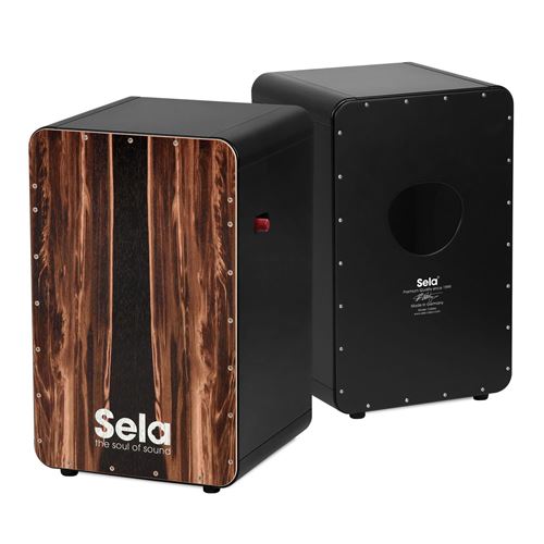 Sela SE 107 CaSela Black Pro Dark Nut cajon avec switch