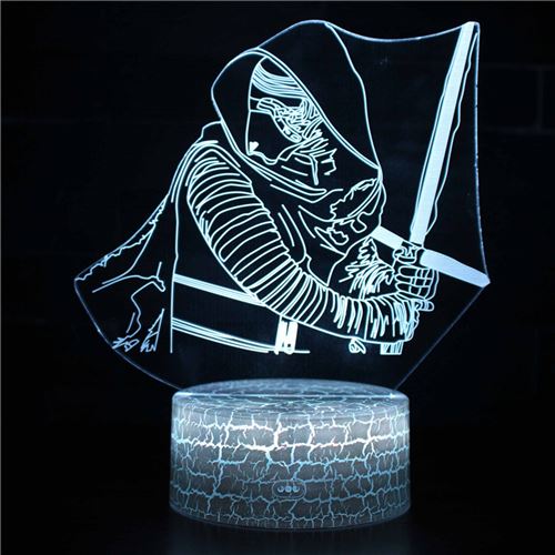 Stack Lampe 3D Tactile Veilleuses Enfant 7 Couleurs Avec Telecommande - Star Wars #191