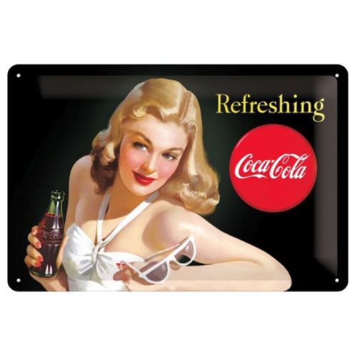 Plaque métal Coca-Cola