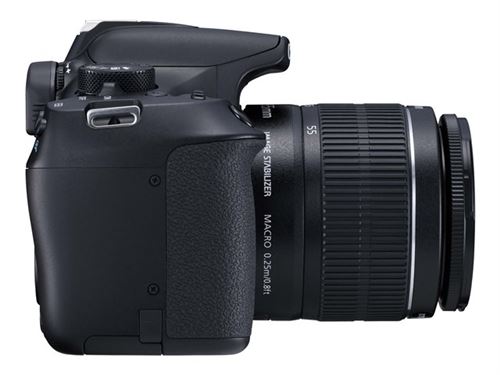 Canon EOS 1300D - Appareil photo numérique - Reflex - 18.0 MP - APS-C - 1080p / 30 pi/s - 3x zoom optique objectifs III EF-S 18-55 mm and EF 75-300 mm - Wi-Fi, NFC - noir