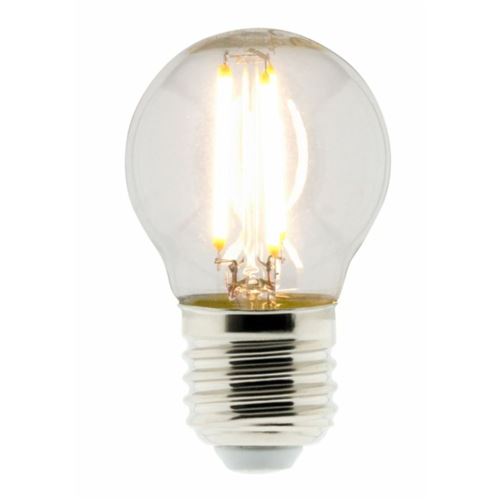 Elexity - Ampoule Déco filament LED Sphérique 4W E27 470lm 2700K (blanc chaud)