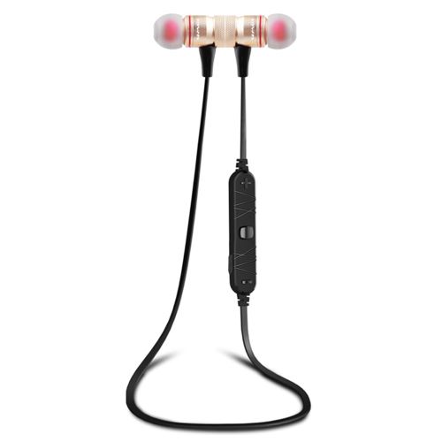 Écouteurs Awei A920BL Bluetooth, Sans Fil V4.1 Sport Stéréo Réduction Du Bruit avec Micro Doré