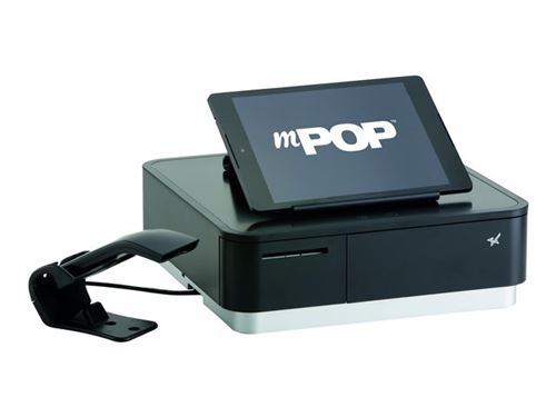 Star mPOP - Imprimante de reçus - thermique direct - Rouleau (5,8 cm) - jusqu'à 100 mm/sec - USB, hôte USB, Bluetooth 2.1 - outil de coupe - noir
