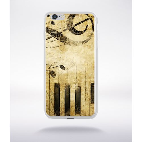 Coque Piano Note Musique Compatible Iphone 6 Plus Transparent