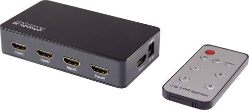 Speaka Professional 3 Port Hdmi-switch Avec Picture In Picture-funktion, Avec Télécommande 3840 X 216