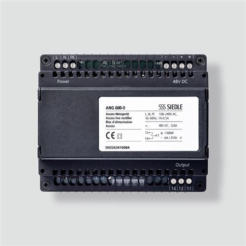 Siedle & Söhne Access Alimentation ang 600–0 100–240 VAC Noir Alimentation pour porte/Visiophone 4015739416059