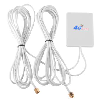 Lte Sma Booster Signal 4g 3g 2 4g Panneau Amplificateur Antenne 28dbi Pour Hotspot Mobile Routeur Haut Debit Bi577 Nappes Et Autres Cables Achat Prix Fnac