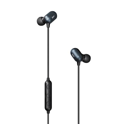 Silicon Power Blast Plug BP61 - In-ear hoofdtelefoons met micro - inwendig - Bluetooth - draadloos - actieve geluidsdemping - kobalt-grijs
