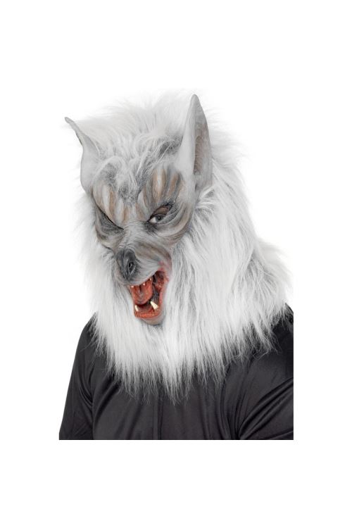 Masque loup argent/gris