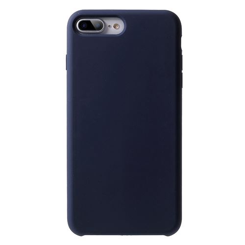 Coque en silicone solide bleu foncé pour votre Apple iPhone 8 Plus/7 Plus 5.5 inch