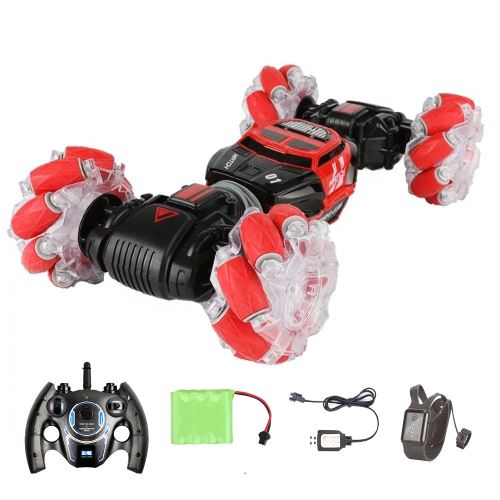 Télécommande Stunt Car Gesture Induction Twisting Off-Road Vehicle rouge
