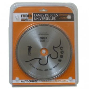 FEIDER Lame universelle 210M (80 dents) F210LU - 1