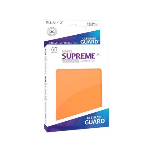 Ultimate Guard - 60 pochettes Supreme UX Sleeves format japonais Orange Mat