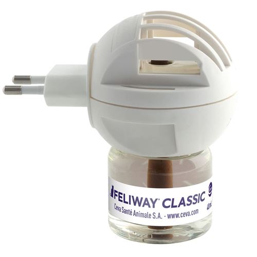 Comparer les prix de Feliway Classic Diffuseur pour chat 1 diffuseur + 1 recharge de 48 ml