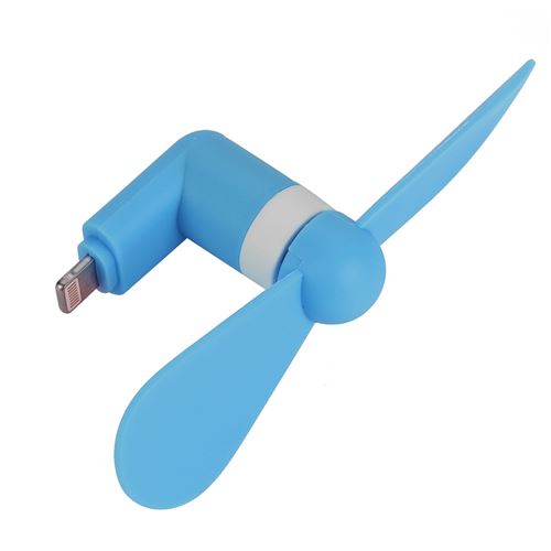 Nouveau mini ventilateur portable USB pour téléphone portable électrique pour iPhone (bleu)