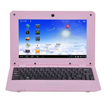 Netbook Android Ordinateur Ultra Portable 10 Pouces Wifi Ethernet 24Go Rose YONIS - 1